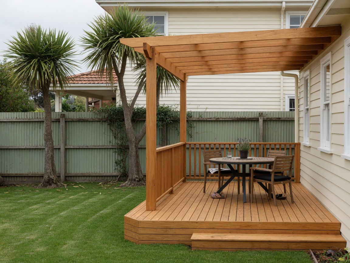 New timber deck and pergola in Whakatāne