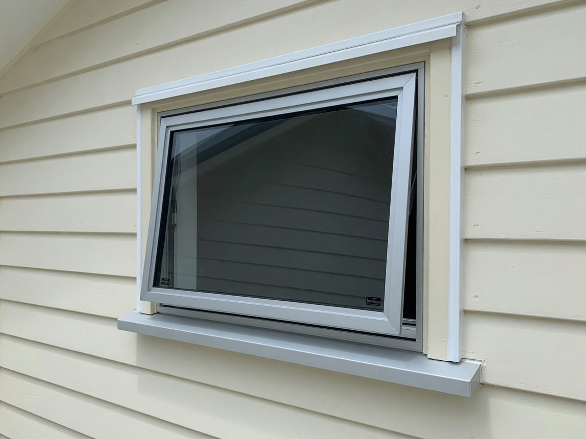 Finished window installation by Galloway Builders